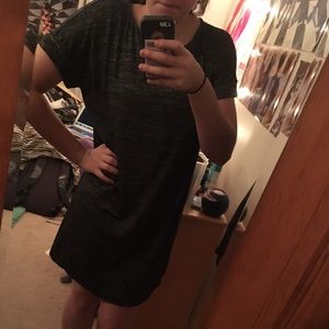 Heather grey t-shirt dress